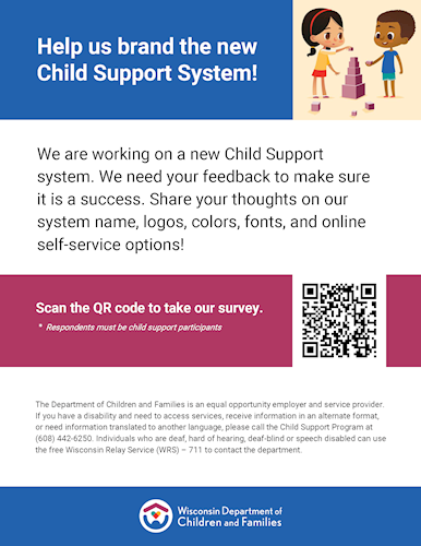 Help us brand the new Child Support System